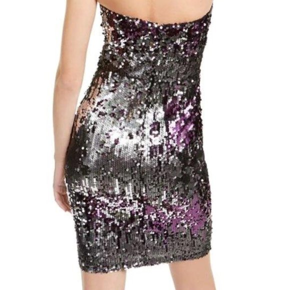 NWT JUMP APPAREL  SEQUINED MINI COCKTAIL AND PARTY DRESS - sz 12 JR / 8 women's - Picture 2 of 4